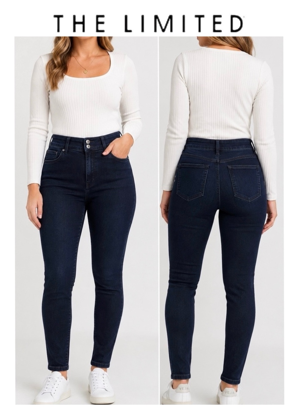 The Limited High Rise Jegging Jeans Dark Wash 8S / 8 Short
